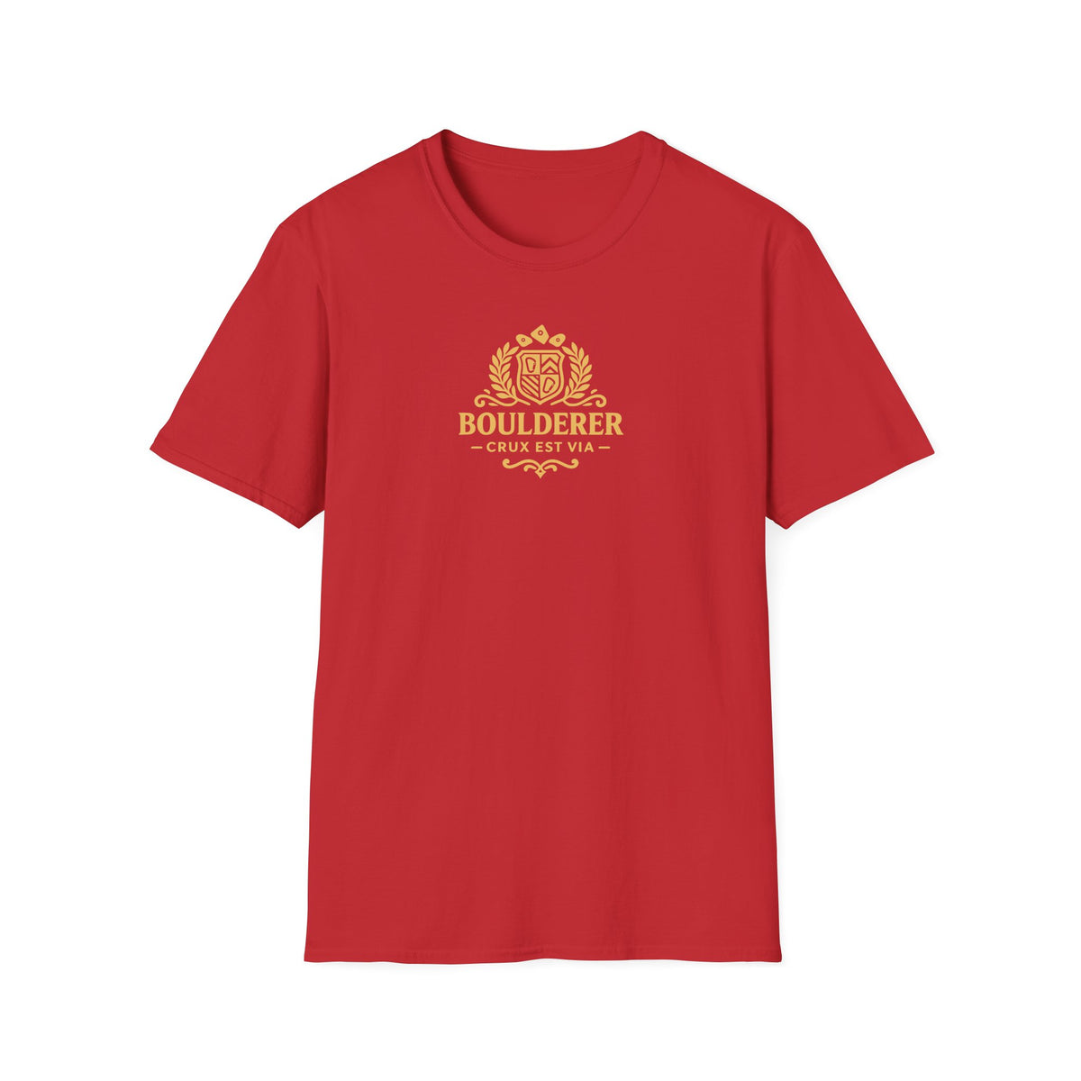 Boulderer's Badge Center Chest Tee