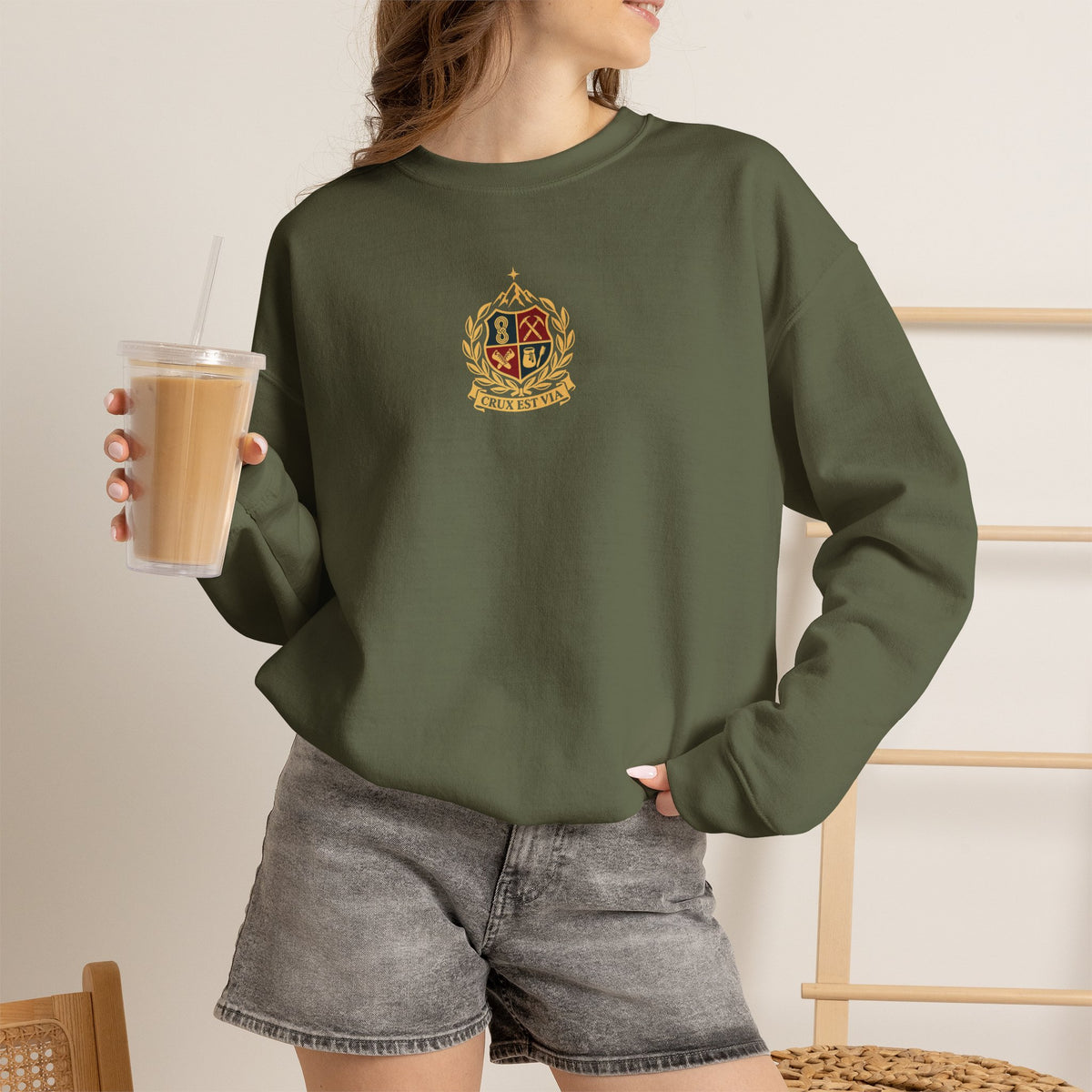 Crux Is the Path Emblem Sweatshirt