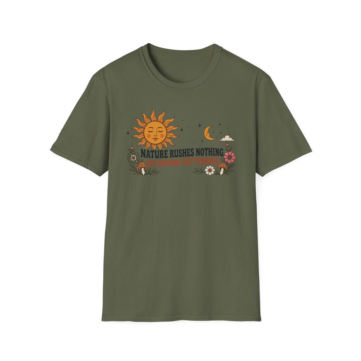 Nature Rushes Nothing Boho Tee
