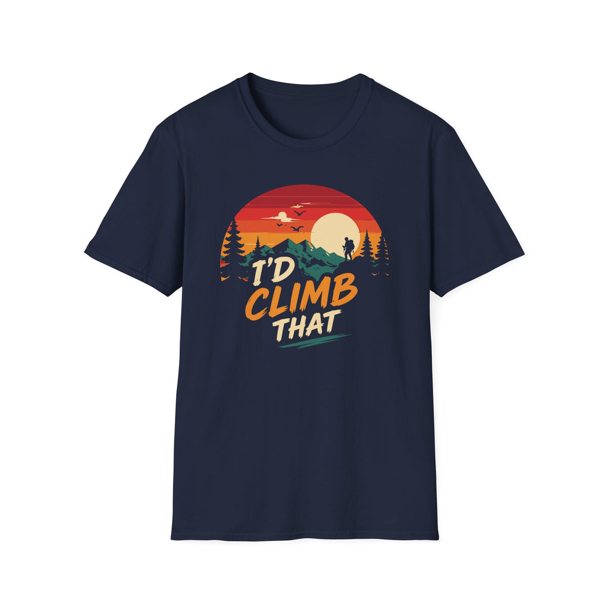 I'd Climb That Sunset Retro Tee